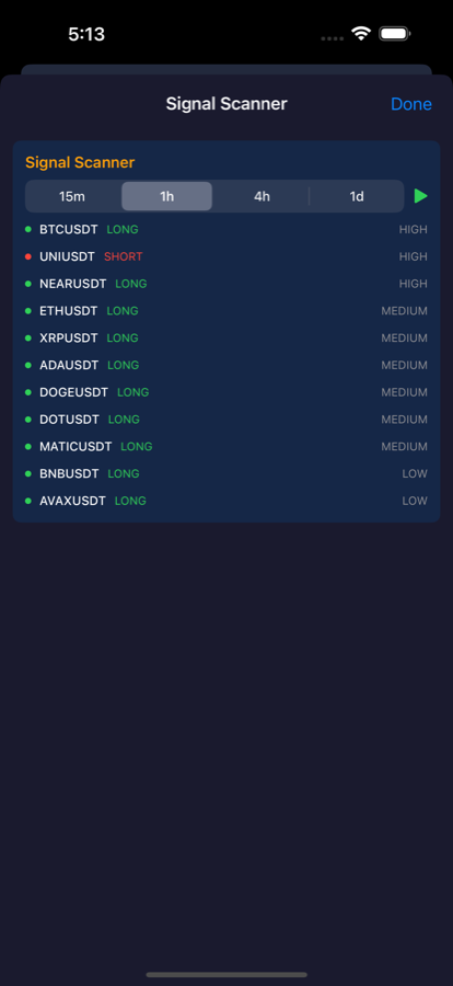 Signal scanner